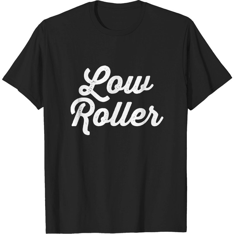 T-shirt Low Roller Gambling pour hommes en noir — T-shirts pour hommes