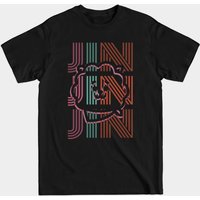 T-shirt pour hommes Jin BTS RJ Seokjin en noir