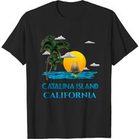 T-shirt Catalina California Sailing pour hommes - Noir