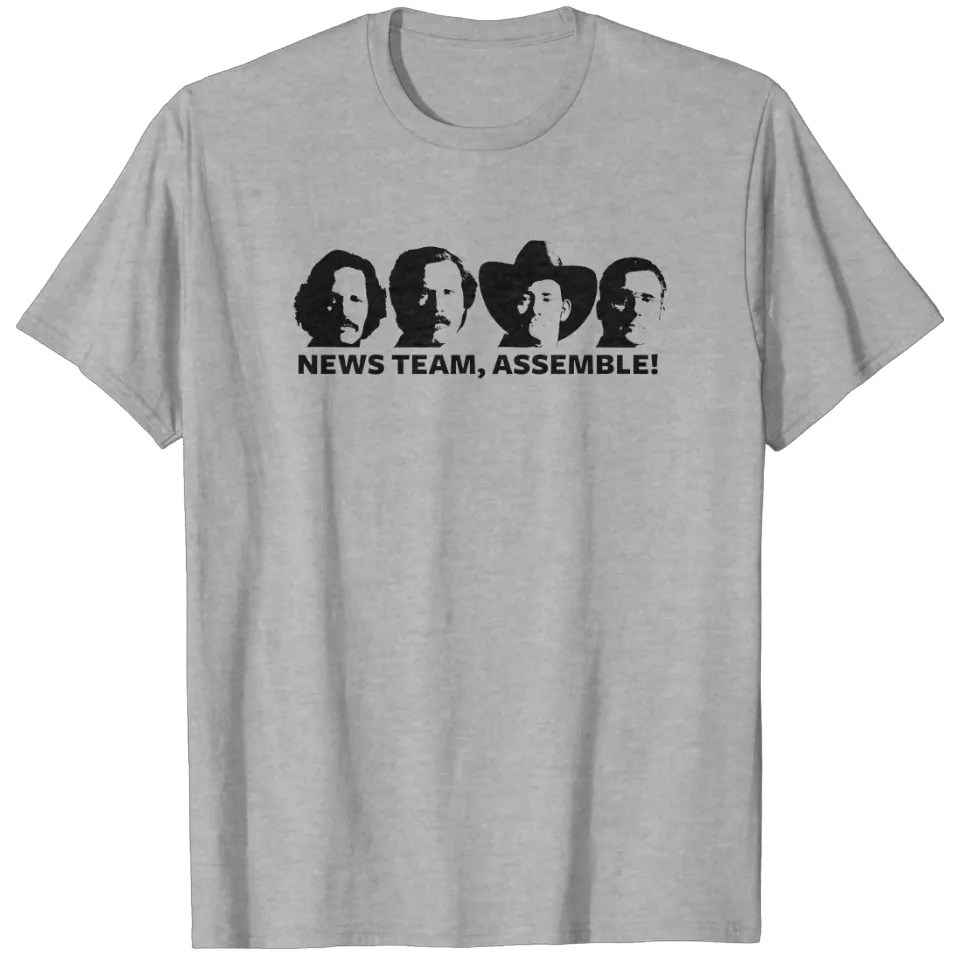 T-Shirt Anchorman Équipe de Nouvelles Assemblez-vous ! pour Hommes — T-shirts pour hommes