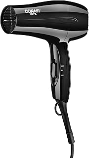 Sèche-cheveux Conair 1875 W, format moyen, noir — Sèche-cheveux