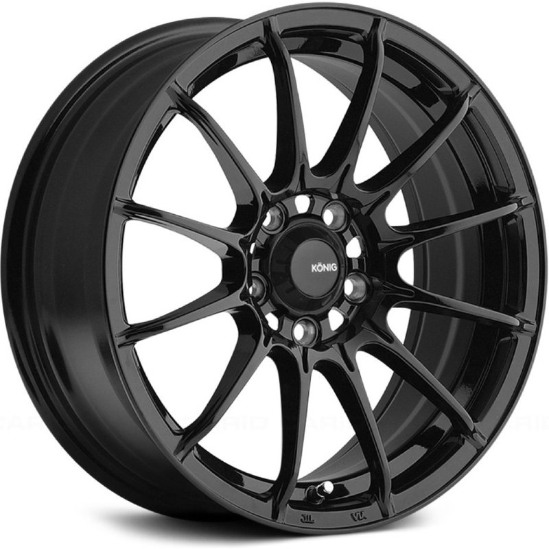 Roues Konig 39B Dial In Noir Brillant - 15x7 - 4x100 - 35 Offset