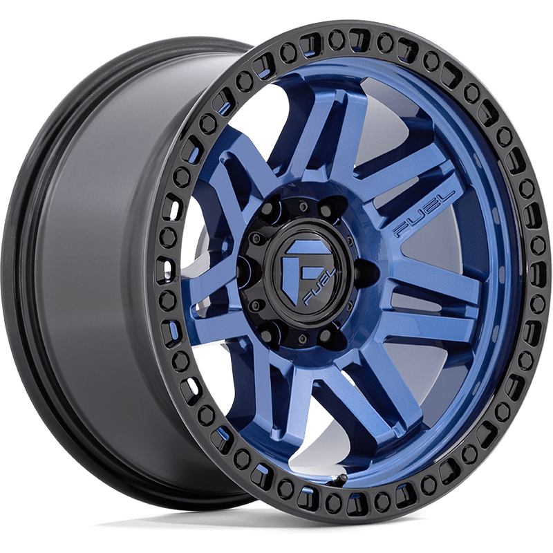 Roues Fuel D813 Syndicate Bleu et Noir 17x9 - Motif de boulon 5x127 — Roues et jantes
