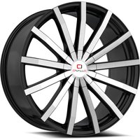 Roues Cavallo CLV-52 Noir Brillant Usiné - 18x8 - 5x114.3