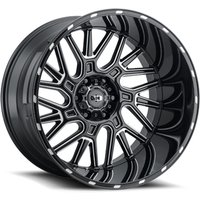 Jantes Vision Off Road 404 Brawl Moulées Noires Brillantes - 22x12 - 8x165.1