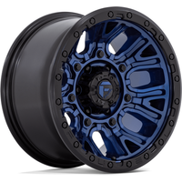 Roues Fuel D827 Traction Bleu et Noir 17x9 - Motif de boulon 5x127 — Roues et jantes
