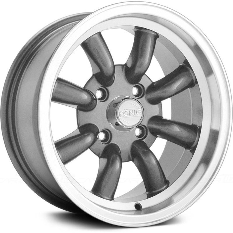 Roues Konig 35A Rewind Gunmetal - 15x7, 4x114.3, 0 Offset — Roues et jantes