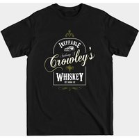 Anthony J Crowley Good Omens T-Shirt for Men - Black — Mens T Shirts