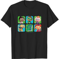 T-shirt Super Why Heroes pour hommes en noir