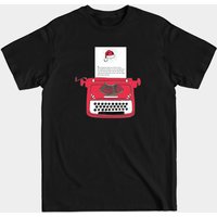 T-shirt Yes Virginia, There Is A Santa Claus Typewriter pour hommes — T-shirts pour hommes