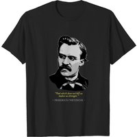 T-shirt Citation de Friedrich Nietzsche pour hommes - Noir — T-shirts pour hommes