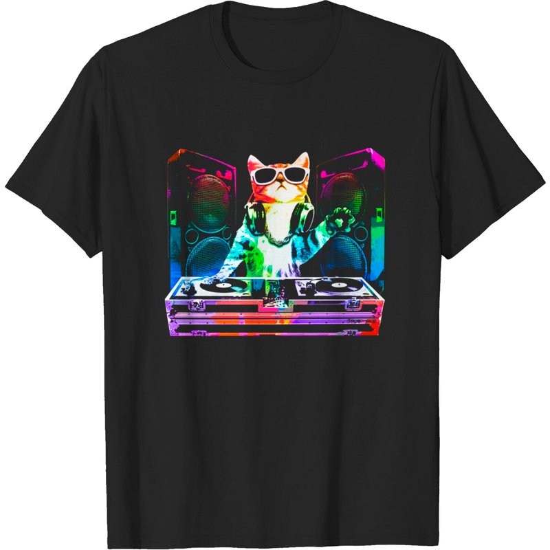 T-shirt pour hommes House Cat DJ Kitty — T-shirts pour hommes