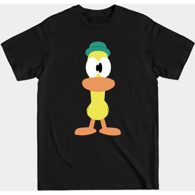 T-shirt pour hommes Pocoyo Pato Design en noir — T-shirts pour hommes