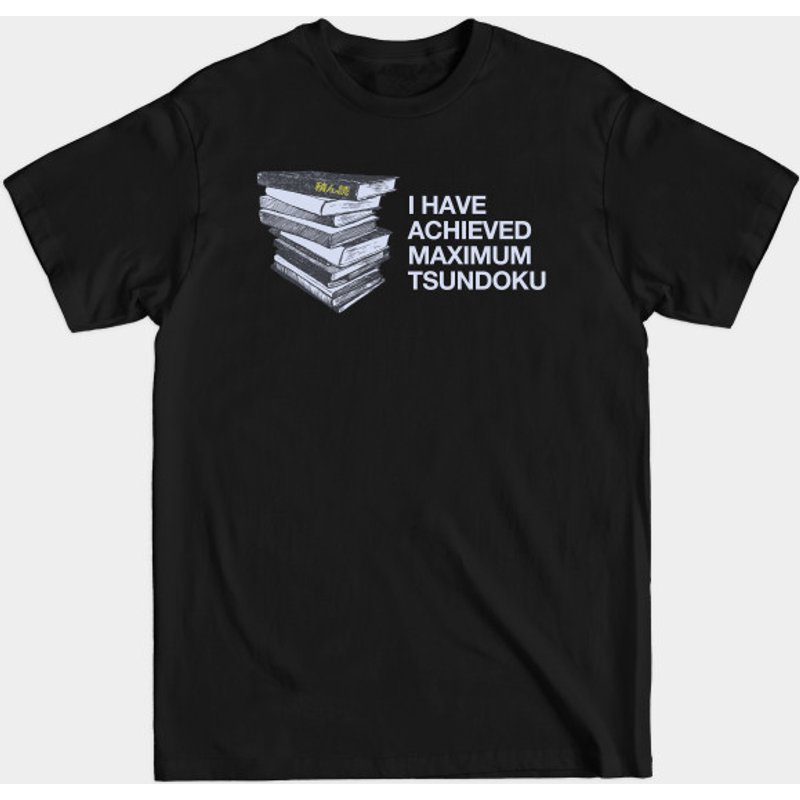 T-shirt pour hommes Maximum Tsundoku en noir — T-shirts pour hommes