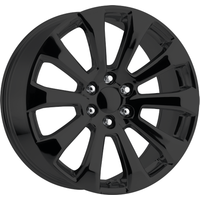Performance Replicas PR204 Gloss Black 22x9 Wheels 6x139.7 Bolt Pattern — Wheels & Rims