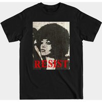 T-shirt pour hommes Angela Davis Resist - Noir — T-shirts pour hommes