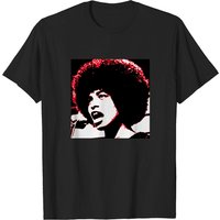 T-shirt pour hommes Angela Davis Resist en noir — T-shirts pour hommes