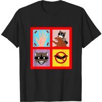 Rabies Quilt Men's T-Shirt in Black — Mens T Shirts