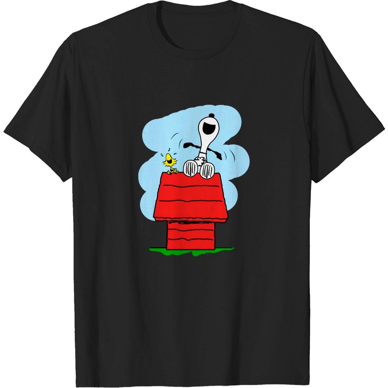 Snoopy and Woodstock Laugh T-Shirt for Men