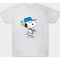 T-shirt Snoopy Baseball pour hommes — T-shirts pour hommes