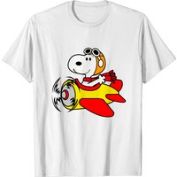 T-shirt Snoopy Avion de Chasse pour Hommes — T-shirts pour hommes