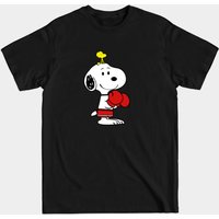 Snoopy Boxing Men's T-Shirt in Black