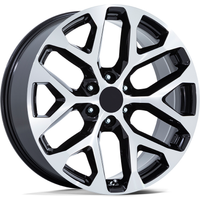 Performance Replicas PR177 Noir Machiné 22x9 Jantes 6x139.7