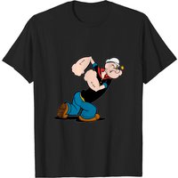 T-shirt pour hommes Popeye en noir