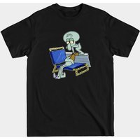 T-shirt pour hommes Squidward Tired on a Chair