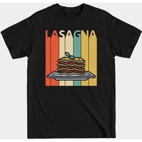 T-shirt pour hommes Vintage Lasagna en noir