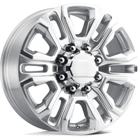 Roues Performance Replicas PR207 Polies avec Fini Transparent - 20x8.5 — Roues et jantes