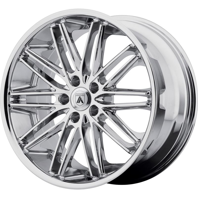 Asanti Black ABL-10 Pollux Chrome Wheels - 20x10, 5x108 Bolt Pattern — Wheels & Rims