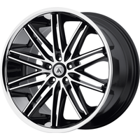 Asanti Black ABL-10 Pollux Machined Face Wheels - 20x8.5, 5x115 — Wheels & Rims