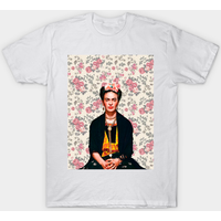 T-shirt pour hommes Frida Kahlo Fleurs — T-shirts pour hommes