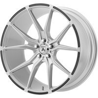 Roues Asanti Black ABL-13 Vega Argent Brosse avec Inserts en Carbone