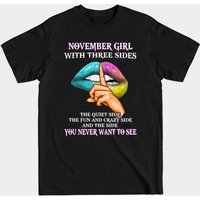T-shirt pour hommes November Girl With Three Sides — T-shirts pour hommes