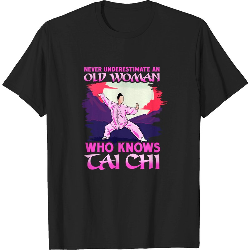 Funny Women Tai Chi T-Shirt for Men - Martial Arts Graphic — Mens T Shirts