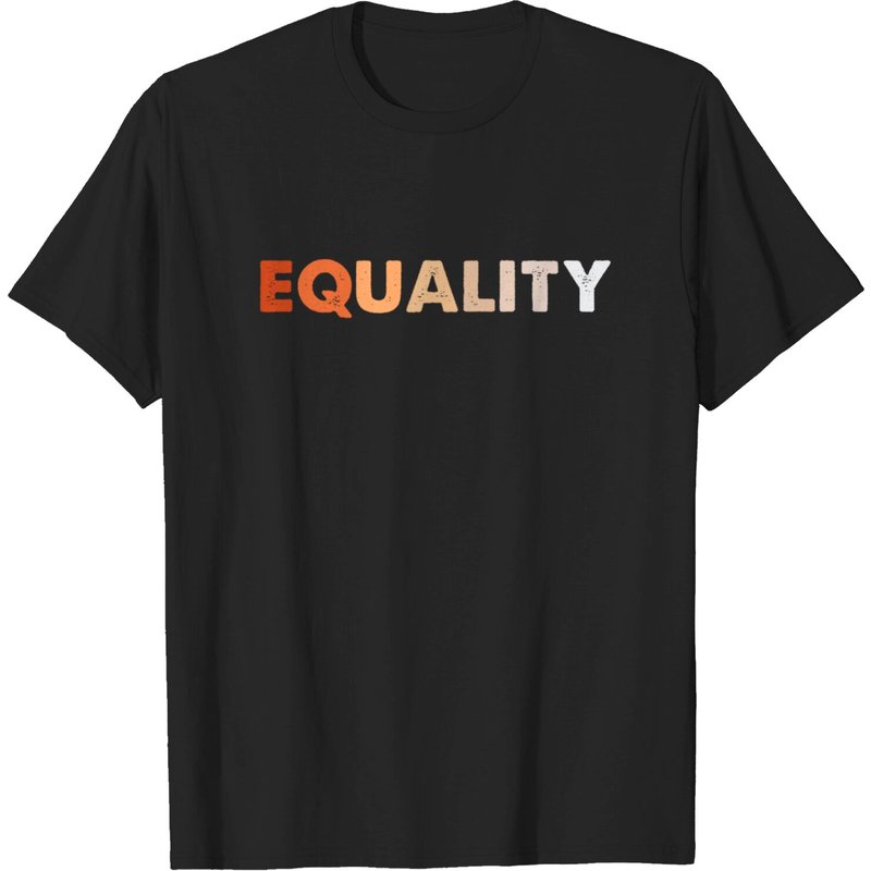 T-shirt pour hommes Droits à l'égalité - Noir