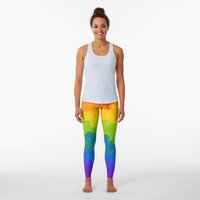 Rainbow Pride Paint Leggings for Women