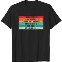 T-shirt Vintage Equality Droits Égalitaires pour Hommes - Noir