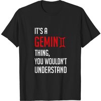 T-shirt pour hommes Funny Gemini Thing en noir — T-shirts pour hommes