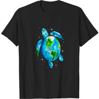 T-shirt pour hommes Art de la tortue de mer Journée de la Terre 2022 — T-shirts pour hommes