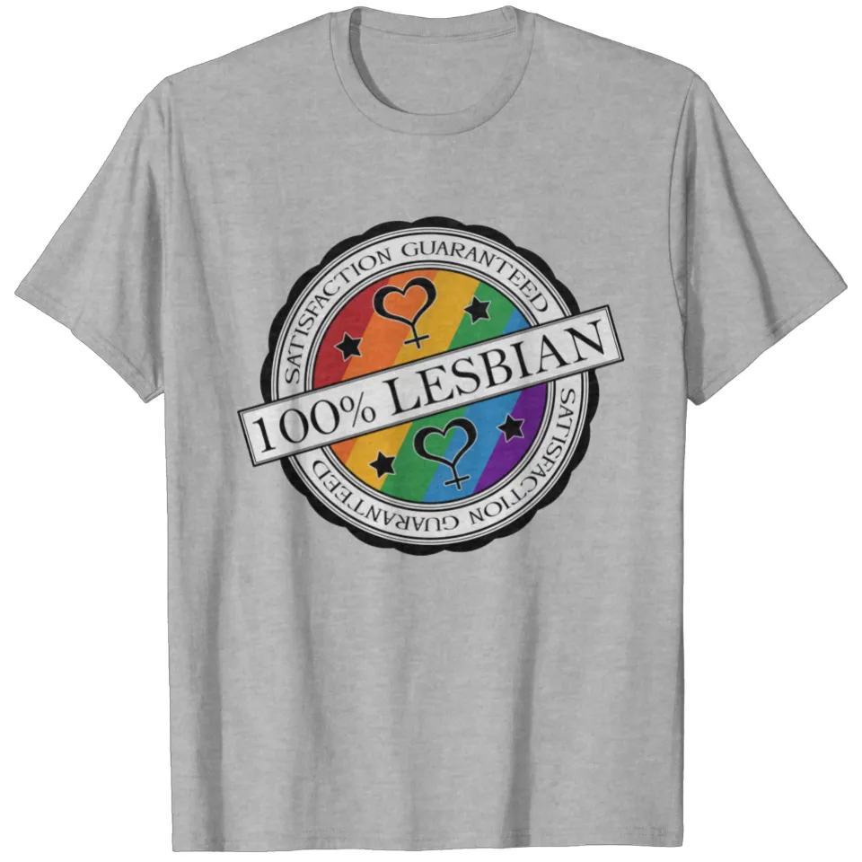 T-shirt 100% Lesbien - Fierté pour Hommes - Gris Sport — T-shirts pour hommes