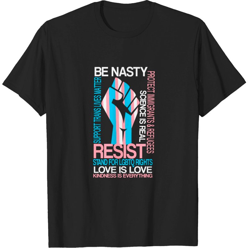 T-shirt Transgender-Resist LGBTQ Drapeau Gay Fierté pour Hommes