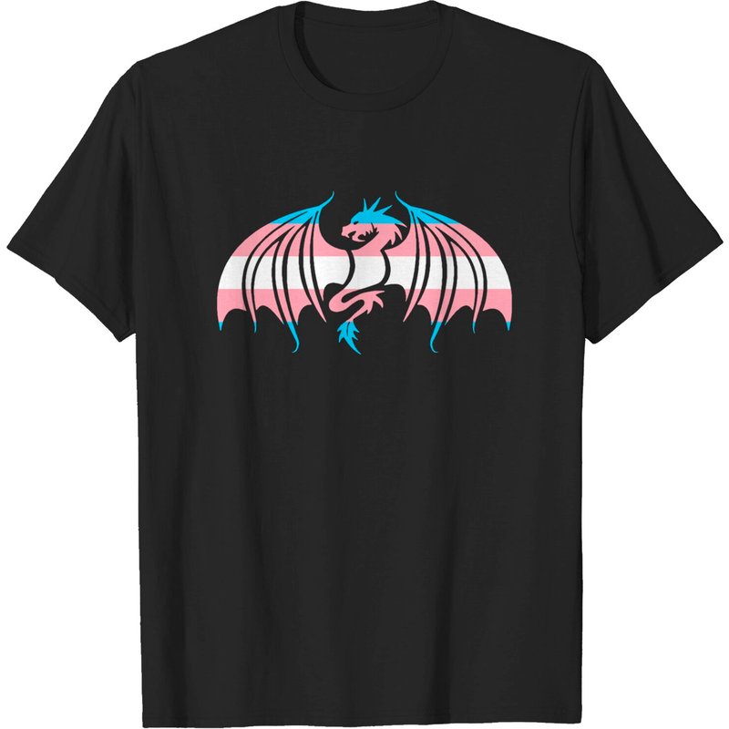 T-Shirt Trans Pride Dragon pour Hommes — T-shirts pour hommes