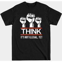 T-shirt Civil Human Rights Justice Think pour hommes - Noir — T-shirts pour hommes