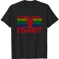 T-shirt Intersectionnel Féministe pour Hommes en Noir — T-shirts pour hommes