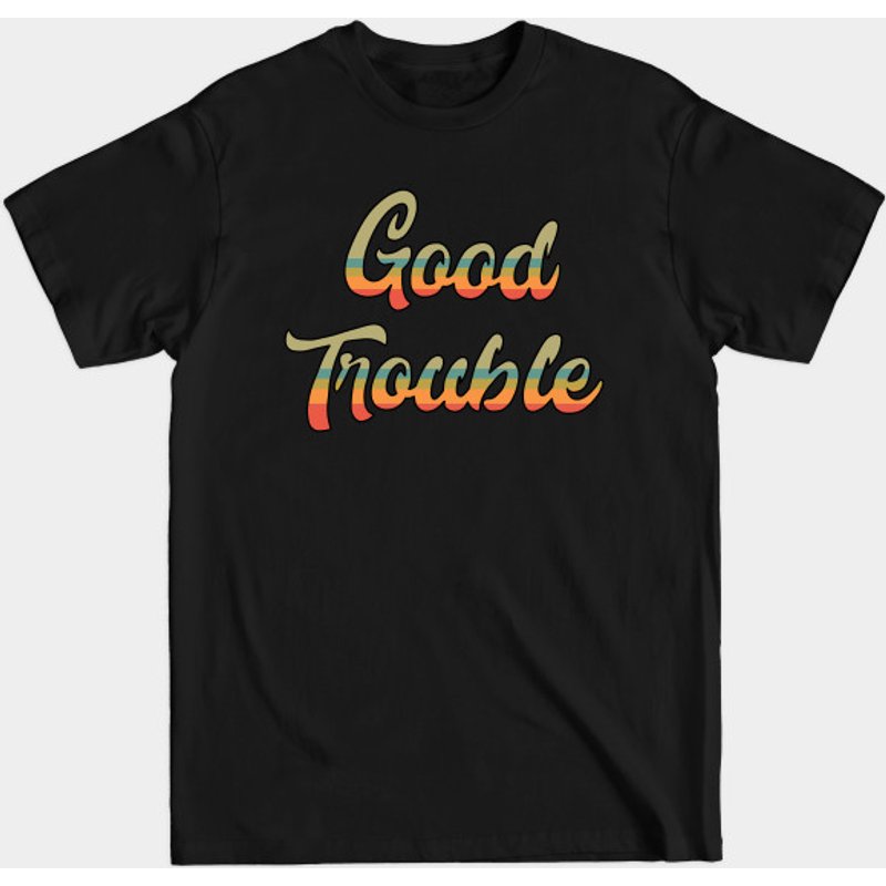 T-shirt pour hommes Good Trouble en noir — T-shirts pour hommes