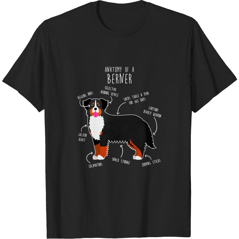 Bernese Mountain Dog Anatomy Men's T-Shirt