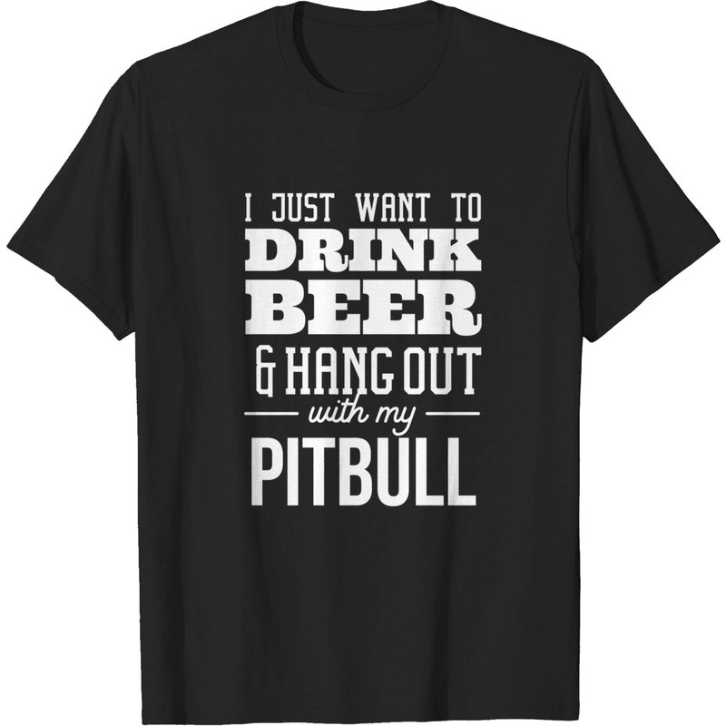 T-shirt Noir pour Hommes Pitbull — T-shirts pour hommes